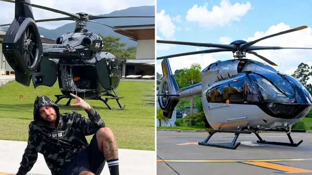 Airbus planeja fabricar no Brasil o H145, helicóptero que custa cerca de R$ 50 milhões e tem versão executiva usada por Neymar, após tratativas entre Lula e Macron; projeto pode levar produção para Itajubá, exige pedido inicial de ao menos 40 unidades e integra parceria estimada em R$ 1 bilhão Airbus planeja fabricar no Brasil o H145, helicóptero que custa cerca de R$ 50 milhões e tem versão executiva usada por Neymar, após tratativas entre Lula e Macron; projeto pode levar produção para Itajubá, exige pedido inicial de ao menos 40 unidades e integra parceria estimada em R$ 1 bilhão