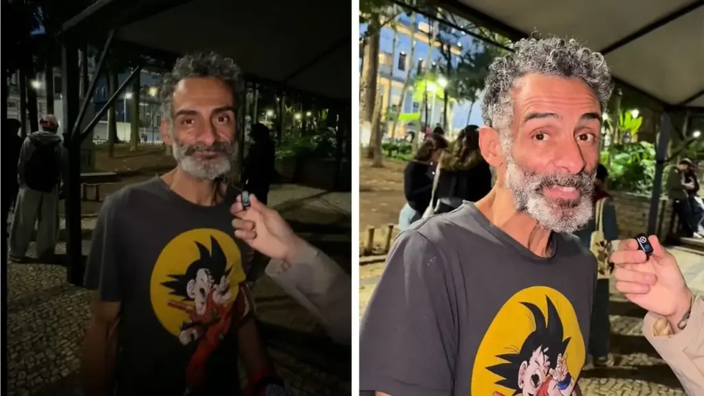 Ambulante em situação de rua aborda jovem para vender uma caixa de chocolates em Minas Gerais, conta que fala inglês e francês, surpreende ao participar de entrevista em inglês e viraliza com mais de 1,5 milhão de visualizações, fazendo internautas procurarem formas de ajudá-lo com dinheiro e emprego