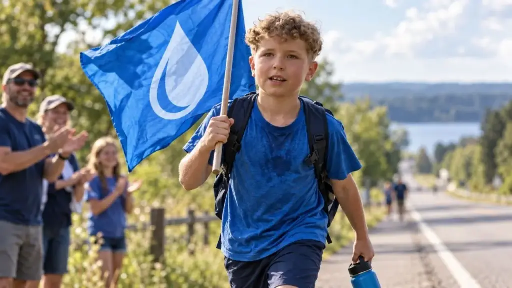 Aos 10 anos, garoto canadense lê livro sobre a falta de água potável, decide caminhar 350 km em dois meses, encerra a campanha com 351 km percorridos e mais de US$ 4 mil arrecadados, e vê o poço financiado por ele ser batizado com seu nome em Uganda Aos 10 anos, garoto canadense lê livro sobre a falta de água potável, decide caminhar 350 km em dois meses, encerra a campanha com 351 km percorridos e mais de US$ 4 mil arrecadados, e vê o poço financiado por ele ser batizado com seu nome em Uganda