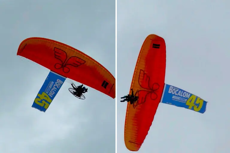 Parapente com mensagem de Bocalom marca carreata do Dia da Independência em Rio Branco Parapente com mensagem de Bocalom marca carreata do Dia da Independência em Rio Branco