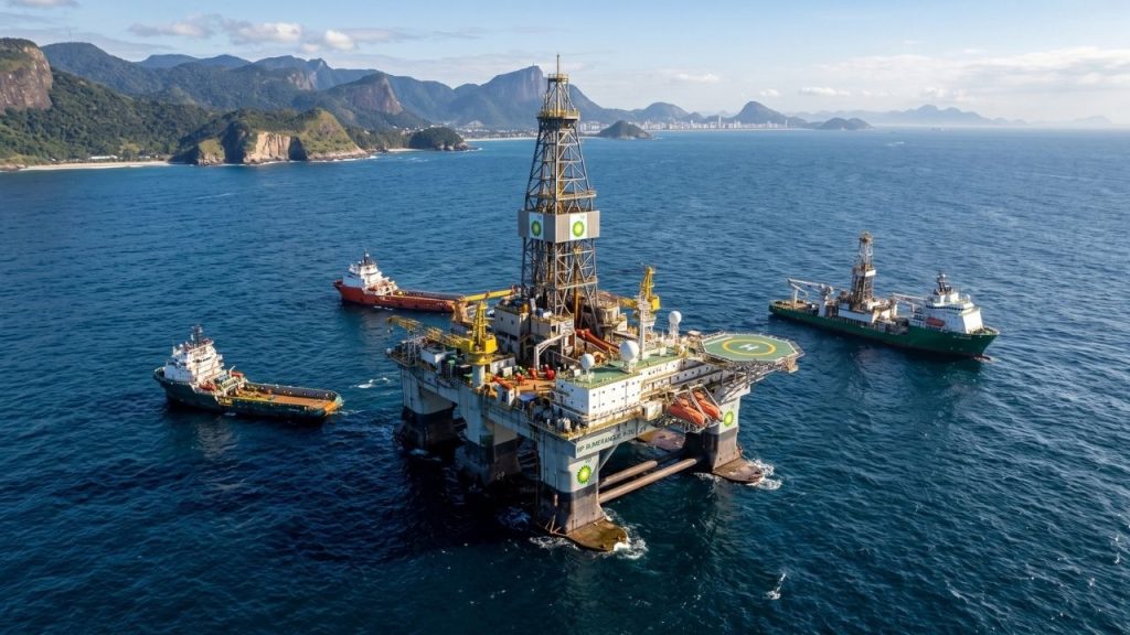 BP prepara novo poço após encontrar 500 metros de hidrocarbonetos em estrutura de mais de 300 km² e mira transformar Bumerangue em novo polo de petróleo e gás no Brasil