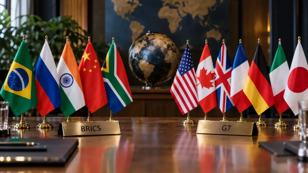 BRICS ampliam presença no Sul Global e, segundo análise de especialista do Quincy Institute, já superam o G7 em produção econômica, enquanto consolidam o Novo Banco de Desenvolvimento como instrumento próprio de financiamento e se preparam para nova cúpula em Nova Délhi BRICS ampliam presença no Sul Global e, segundo análise de especialista do Quincy Institute, já superam o G7 em produção econômica, enquanto consolidam o Novo Banco de Desenvolvimento como instrumento próprio de financiamento e se preparam para nova cúpula em Nova Délhi