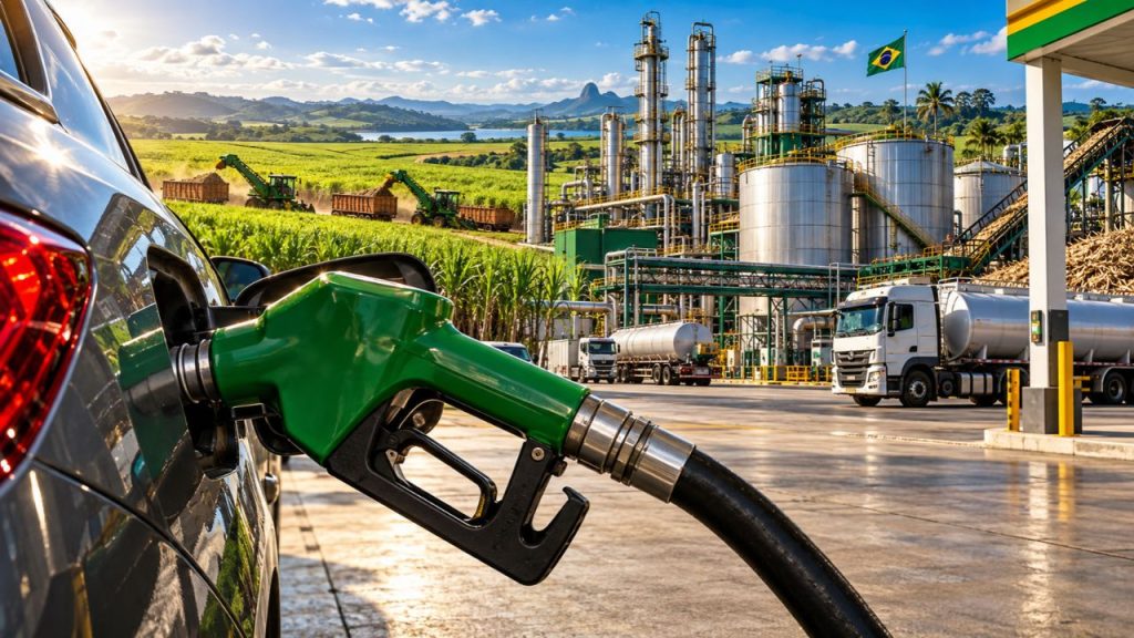 Brasil eleva etanol da gasolina para 32%, cria demanda adicional para o biocombustível e setor responde com novas plantas, biorrefinarias e investimentos privados