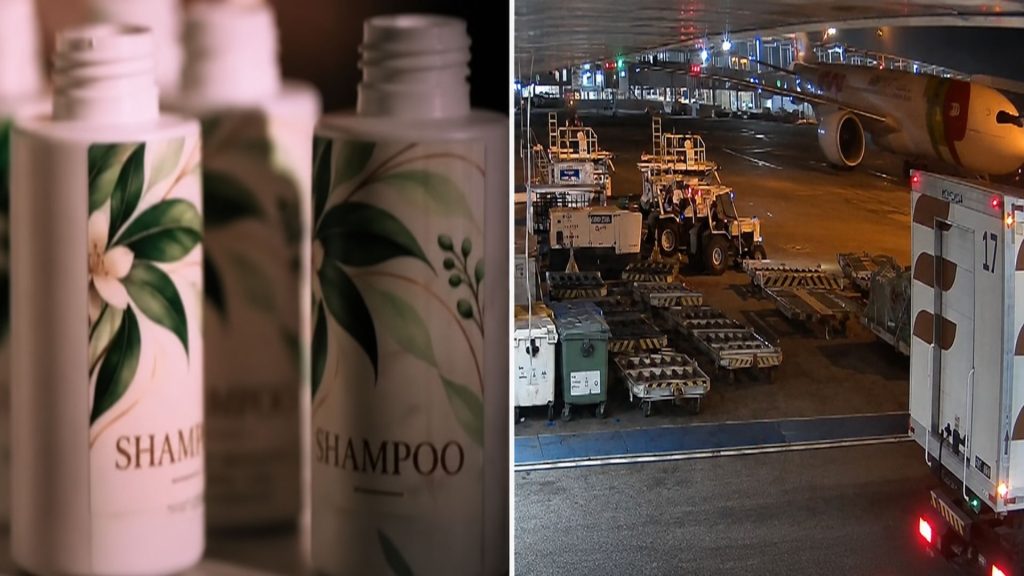 Carga brasileira de 403 litros de xampu atravessa Guarulhos e embarca para a Alemanha mesmo sob suspeita de conter cocaína, porque a Polícia Federal decide não interromper a viagem; após teste positivo em Lisboa, autoridades seguem a remessa até prender quatro suspeitos no exterior