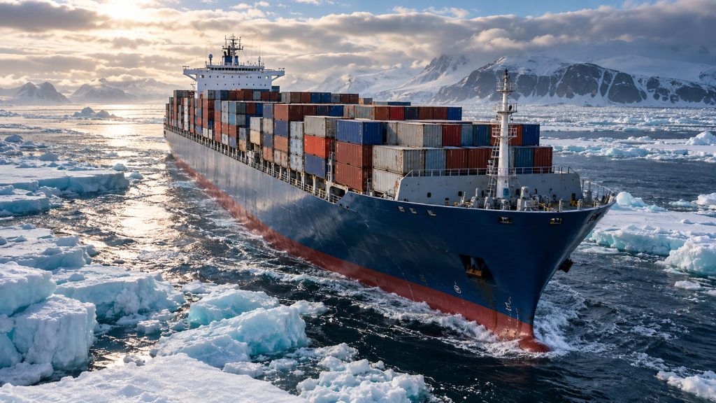 Navio leva carros usados pelo Ártico, desvia de gelo à deriva e chega à Inglaterra em 21 dias após sair da Coreia do Sul
