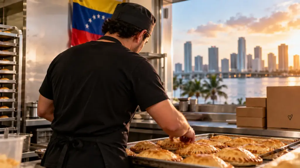 Engenheiro de 78 anos perde negócios na Venezuela, chega aos EUA com uma mala, não consegue emprego e recomeça do zero vendendo mais de 240 tortas por mês