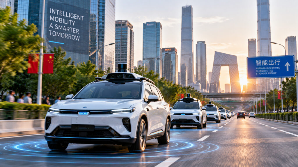 China traça plano para colocar carros autônomos em larga escala nas ruas até 2030, quer superar segurança de motoristas humanos e levar suas montadoras ao top 10 mundial