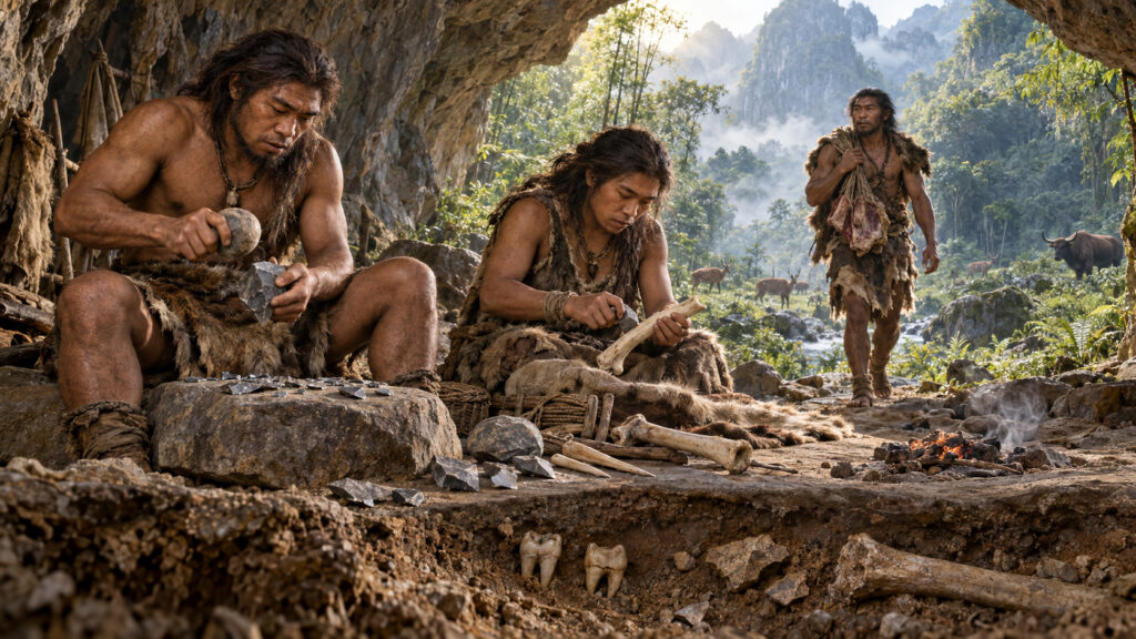 Uma caverna escondida no sudoeste da China preservou até 120 mil anos de vestígios dos denisovanos e agora revela como esses humanos antigos caçavam e sobreviviam
