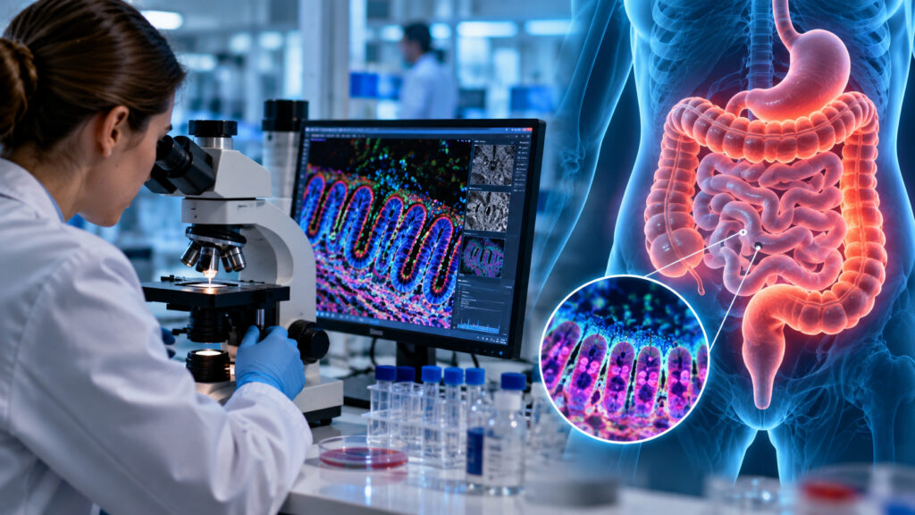 Reino Unido apresenta microscópio que enxerga estruturas de apenas 20 nanômetros, alcança resolução 10 vezes maior e pode revelar mecanismos por trás da doença de Crohn e da colite ulcerativa