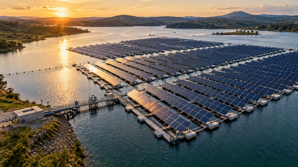 Novo sistema de painéis solares flutuantes seguem o Sol durante o dia e prometem até 20% mais energia com entregas previstas para 2027 Novo sistema de painéis solares flutuantes seguem o Sol durante o dia e prometem até 20% mais energia com entregas previstas para 2027