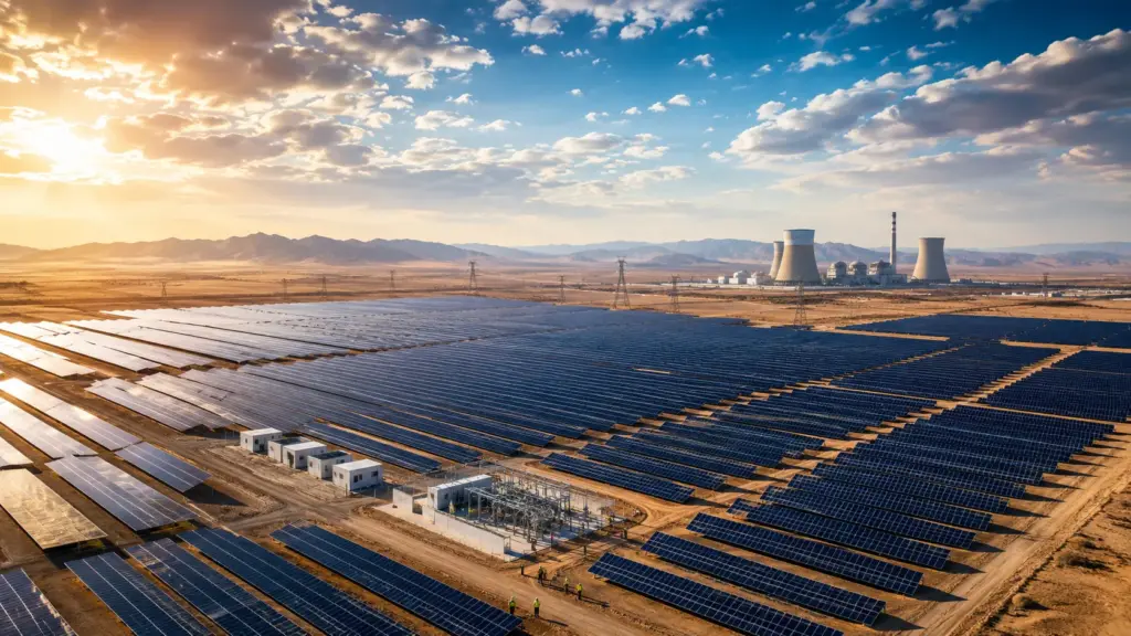 China ultrapassa carvão pela primeira vez e transforma energia solar na maior fonte elétrica do país em capacidade instalada, com 1,286 bilhão de kW fotovoltaicos contra 1,285 bilhão de kW das térmicas a carvão