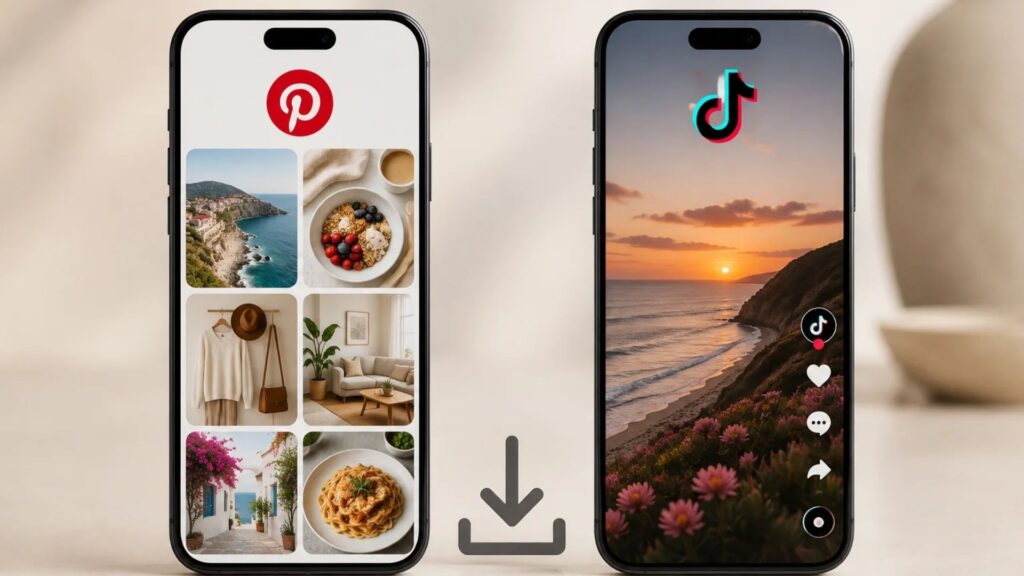 Como baixar Pins do Pinterest e vídeos do TikTok grátis