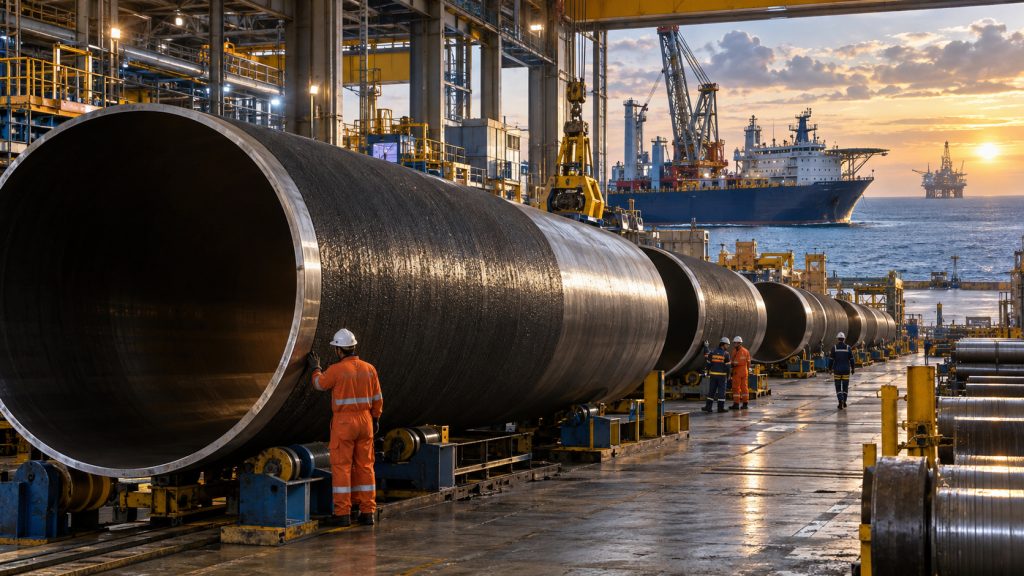 Contrato para projeto da Petrobras prevê 130 km de dutos feitos em Minas Gerais e revestidos no Espírito Santo para o pré-sal Contrato para projeto da Petrobras prevê 130 km de dutos feitos em Minas Gerais e revestidos no Espírito Santo para o pré-sal