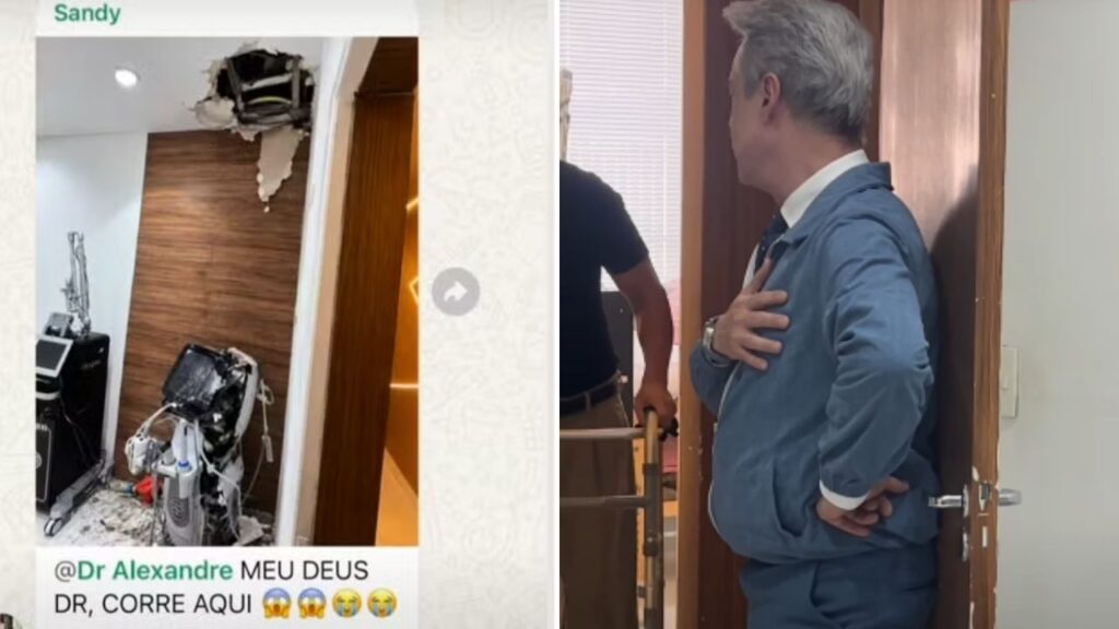 Dentista de Curitiba recebe mensagem dizendo que máquina de cerca de R$ 400 mil foi quebrada na clínica, vê foto criada por inteligência artificial, corre desesperado até o local e só ao entrar na sala descobre que o equipamento estava intacto e que tudo não passava de uma pegadinha da própria equipe