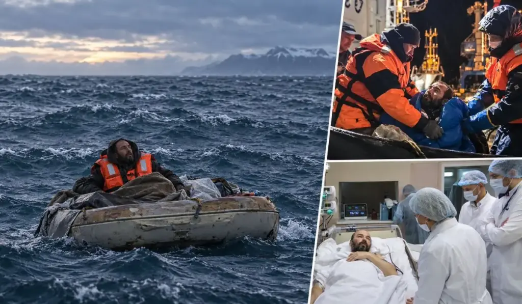 Depois que o motor quebra durante passeio para ver baleias com o irmão e o sobrinho, homem atravessa 67 dias à deriva no Mar de Okhotsk, enfrenta frio extremo, bebe água da chuva e perde metade do próprio peso até um barco finalmente encontrá-lo cerca de 1.000 km longe do ponto de partida