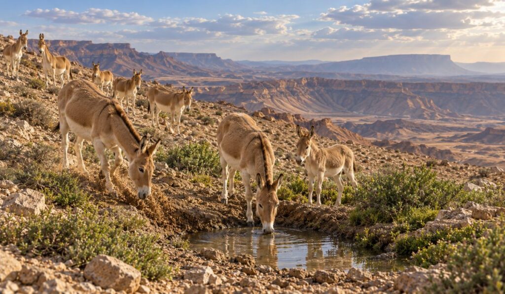 Há mais de 40 anos, 28 burros selvagens são soltos em pleno deserto e começam a fazer algo inesperado: cavam poços de até 2 metros, levam água a outras espécies e espalham sementes pelo caminho, até centenas de animais ajudarem a fazer surgir pequenos oásis em uma das regiões mais áridas de Israel