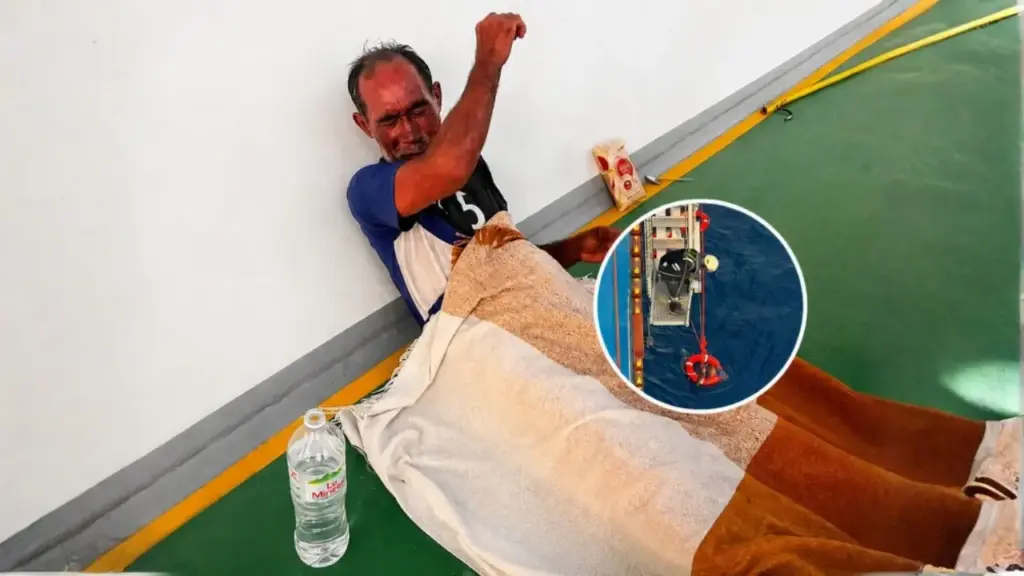 Homem de 57 anos sai para pescar por menos de uma hora antes do trabalho, motor do barco apaga e ele passa 26 dias à deriva no Pacífico comendo peixes, ave e coco até ser visto por navio rumo à China