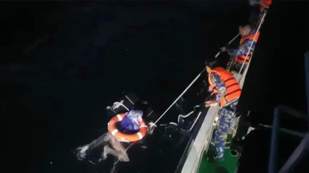 Pescador cai de barco em mar agitado, passa cerca de 96 horas à deriva sem comida nem água potável e sobrevive agarrado a placa de espuma até ser visto por navio militar