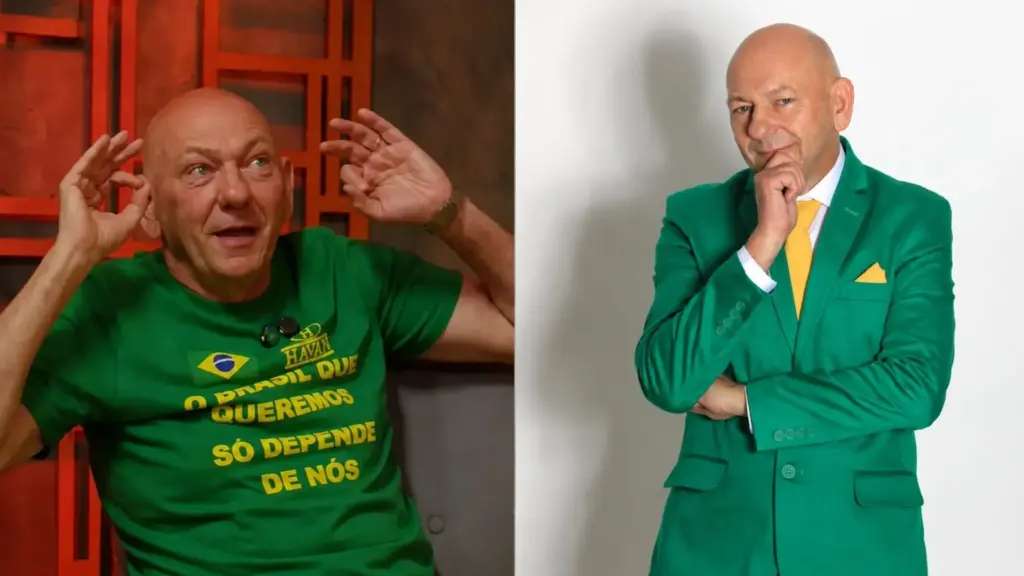 Dono de fortuna estimada em R$ 11,9 bilhões, Luciano Hang diz que nunca comprou um Rolex, afirma usar calçados populares e roupas da própria Havan e conta que prefere andar de Fiat amarelo, enquanto classifica avião e helicóptero como ferramentas necessárias para o trabalho