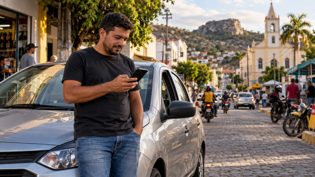 Ex-motorista vende o próprio carro, investe cerca de R$ 100 mil e cria aplicativo que já faz até 3 mil viagens mensais no interior da Paraíba