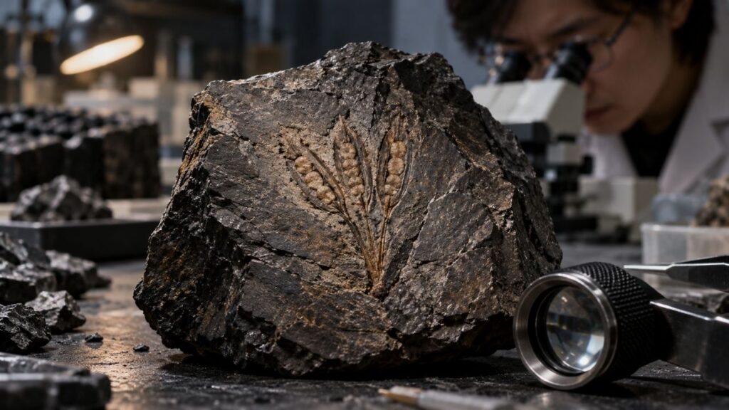 Fóssil de 295 milhões de anos encontrado em uma mina na China contém estruturas com possíveis sementes protegidas e pode empurrar a origem das plantas com flores cerca de 150 milhões de anos para trás, colocando esse tipo de reprodução muito antes do aparecimento dos dinossauros