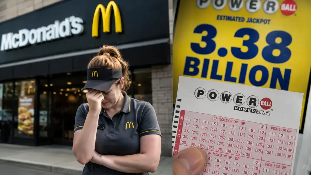 Funcionária do McDonald’s entra em bolão com colegas por prêmio equivalente a R$ 3,38 bilhões, afirma que o bilhete vencedor era só dela, diz depois que perdeu a aposta e acaba processada por 14 companheiros de trabalho Funcionária do McDonald’s entra em bolão com colegas por prêmio equivalente a R$ 3,38 bilhões, afirma que o bilhete vencedor era só dela, diz depois que perdeu a aposta e acaba processada por 14 companheiros de trabalho