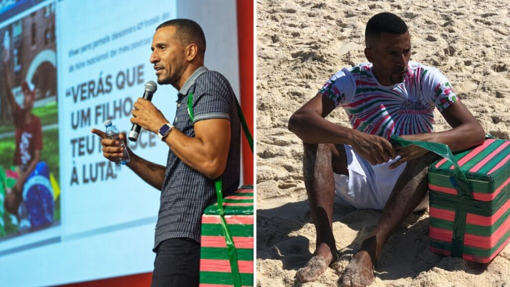 Homem começa com apenas R$ 10 comprando água e gelo para vender nas praias do Rio, transforma o investimento em até R$ 200 por dia, viraliza com um vídeo de um minuto em 2018 e passa de ambulante da favela a palestrante convidado para falar até em Harvard