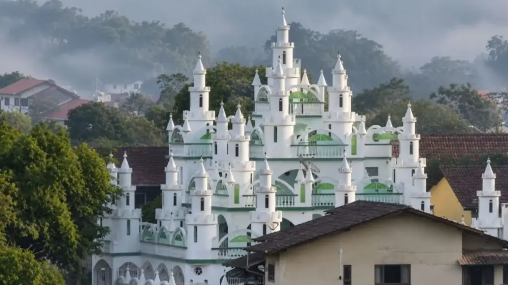 Homem que sonhava com castelos desde criança desenha a própria casa sem copiar nenhum modelo, começa a construção em 1996 e ergue em Joinville um imóvel de mais de 700 m², quatro andares, 48 torres e 21 cômodos que pode ser visto de longe no alto de um morro