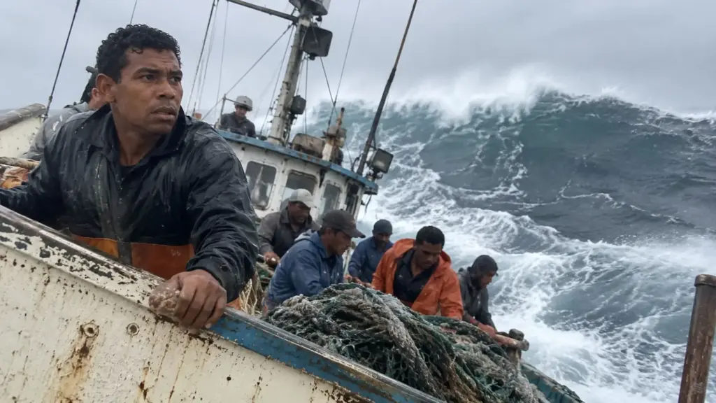 Brasileiro sai para pescar por 12 dias, vê onda de 10 metros atingir barco no Atlântico, fica à deriva com outros cinco pescadores e passa 23 dias enfrentando fome e sede até ser encontrado a mais de 200 km da costa; nove dias depois do resgate, ainda está internado no Rio e diz que não pretende mais pescar Brasileiro sai para pescar por 12 dias, vê onda de 10 metros atingir barco no Atlântico, fica à deriva com outros cinco pescadores e passa 23 dias enfrentando fome e sede até ser encontrado a mais de 200 km da costa; nove dias depois do resgate, ainda está internado no Rio e diz que não pretende mais pescar