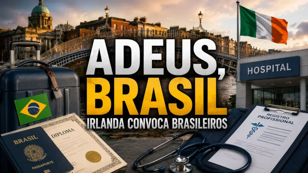 Adeus, Brasil: enfermeiros, médicos e outros profissionais brasileiros chegam à Irlanda com diploma e anos de experiência, mas descobrem que podem precisar provar novamente a própria qualificação e acabam trabalhando abaixo da própria formação enquanto enfrentam semanas ou meses de reconhecimento profissional