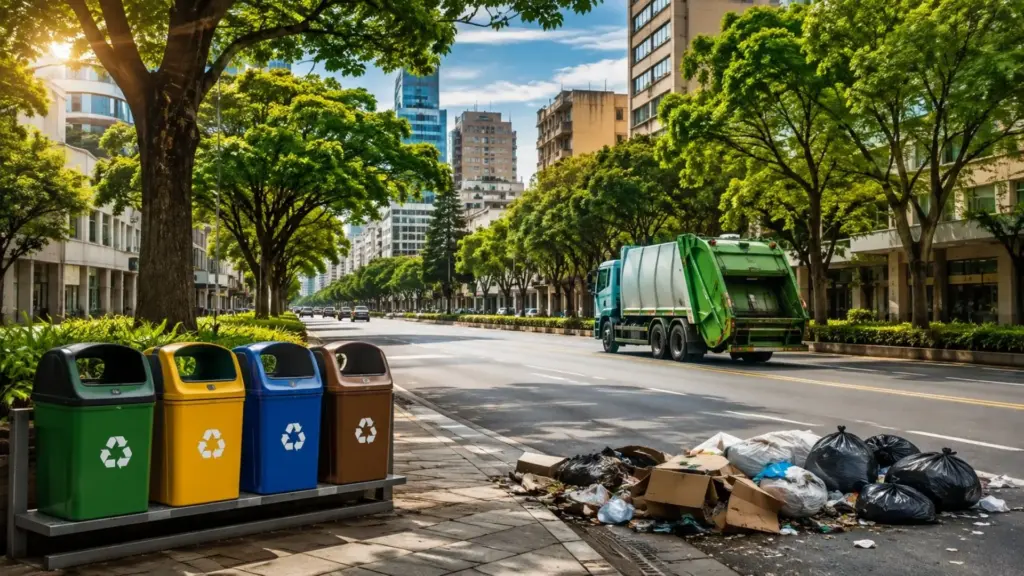 Cidade brasileira onde lixo nas ruas virou alvo de campanha municipal surpreende com urbanismo planejado e coleta seletiva Cidade brasileira onde lixo nas ruas virou alvo de campanha municipal surpreende com urbanismo planejado e coleta seletiva