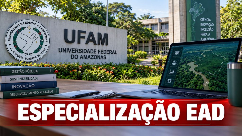 Sem prova e com 100 vagas gratuitas: Ufam abre especialização EaD de 360 horas em Gestão Municipal Inteligente e Sustentável na Amazônia para graduados com atuação em gestão pública; inscrições terminam em 1º de outubro Sem prova e com 100 vagas gratuitas: Ufam abre especialização EaD de 360 horas em Gestão Municipal Inteligente e Sustentável na Amazônia para graduados com atuação em gestão pública; inscrições terminam em 1º de outubro