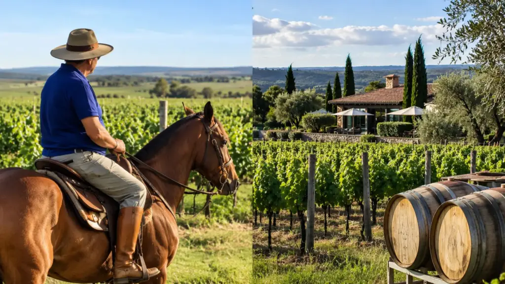 Aos 76 anos, um dos apresentadores mais queridos do Brasil comanda fazenda de mais de 100 hectares no RS, onde cultiva uvas nobres e produz vinhos e azeites premiados Aos 76 anos, um dos apresentadores mais queridos do Brasil comanda fazenda de mais de 100 hectares no RS, onde cultiva uvas nobres e produz vinhos e azeites premiados