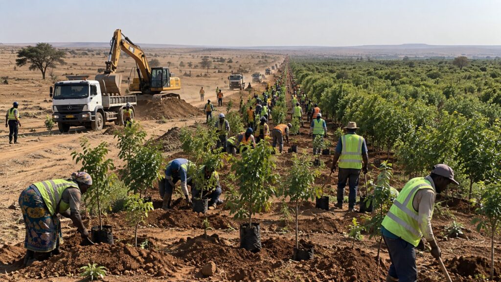 Muralha da China 2.0 está sendo erguida na África com 8 mil quilômetros, meta de recuperar 100 milhões de hectares e potencial para criar 10 milhões de empregos em uma transformação sem precedentes no Sahel