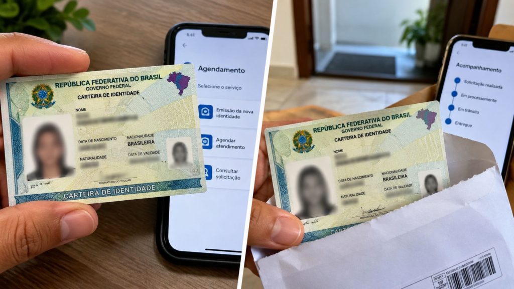 Nova carteira de identidade substitui o RG e pode começar pelo celular e chegar em casa: veja como agendar a CIN e entenda quando a entrega domiciliar está disponível