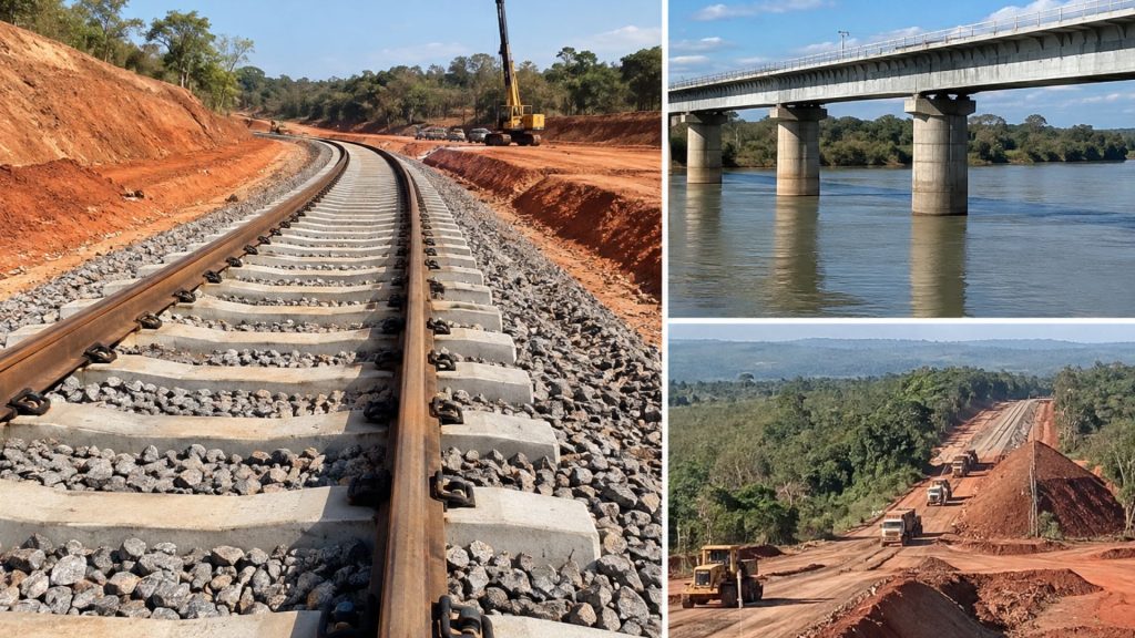 Nova ferrovia vai ligar Goiás a Mato Grosso: conheça o projeto de 364 km, 55,38% das obras e R$ 10,7 bilhões em investimentos que integra corredor com potencial de 41 milhões de toneladas por ano