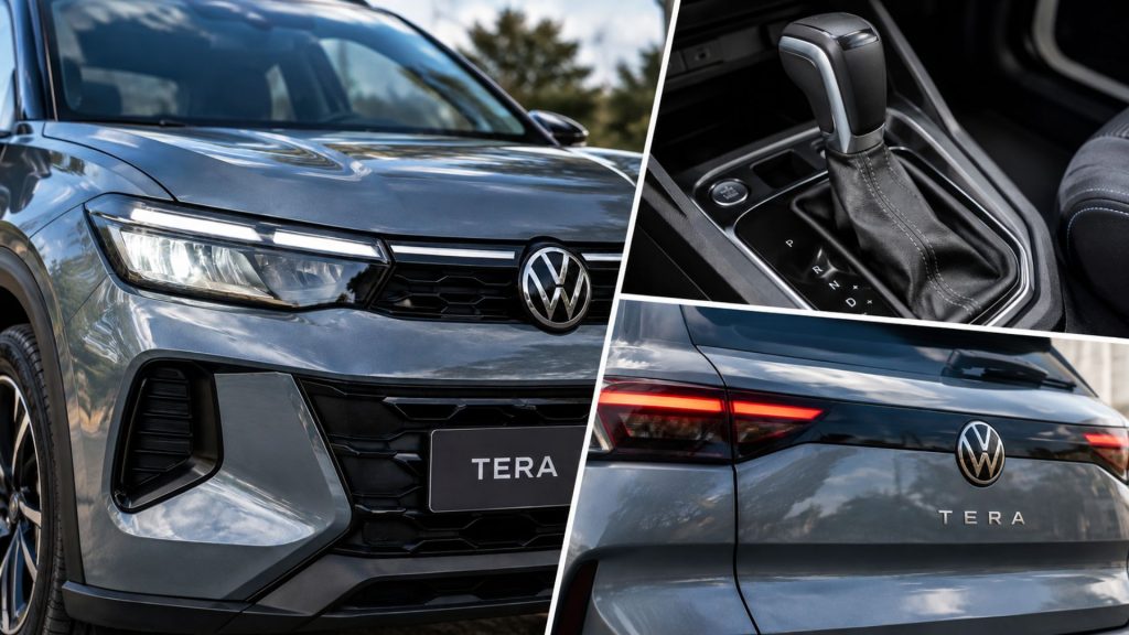 Novo Volkswagen Tera 2027 terá motor turbo, mais potência e câmbio de 8 marchas para disputar espaço dos SUVs com Pulse, Kardian e Avenger