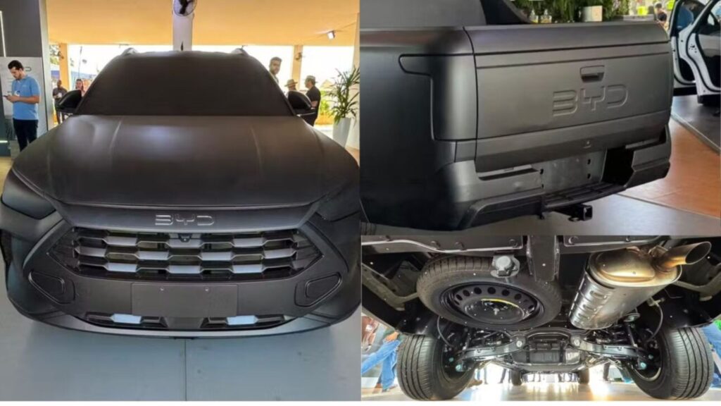 Esqueça a Fiat Toro: nova picape da BYD produzida no Brasil terá autonomia para viajar de São Paulo a Brasília, motor híbrido plug-in flex, +219 cv, 100 km elétricos, tração 4×2, 5,08 m produção em antiga casa da Ford e preço sub-R$ 200 mil