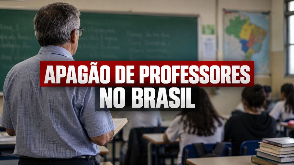 Brasil caminha para um apagão de professores: jovens não querem mais a profissão e o número de idosos mais que dobra em 10 anos, enquanto projeção para 2040 revela cenário ainda mais preocupante