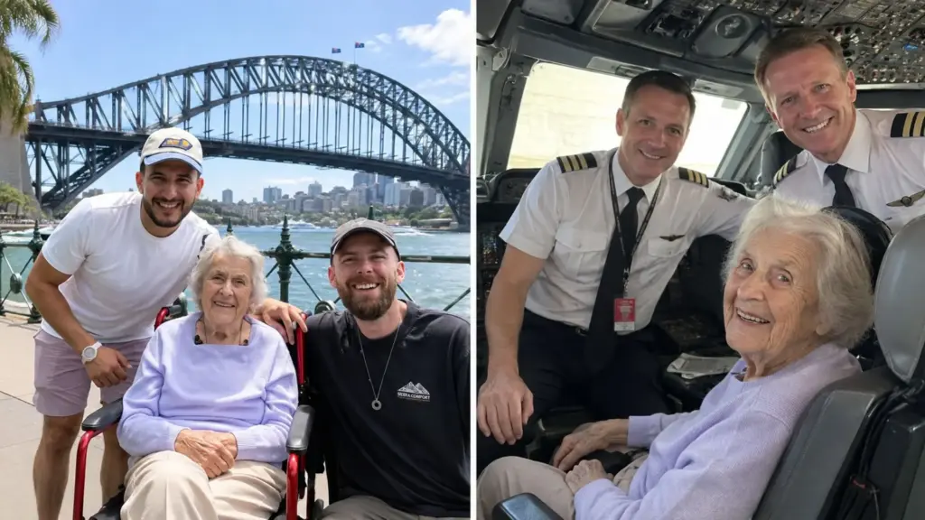 Dois jovens produtores passam 48 horas em um residencial de idosos, começam a conversar com uma mulher de 102 anos e transformam o encontro em plano de viagem ao outro lado do mundo