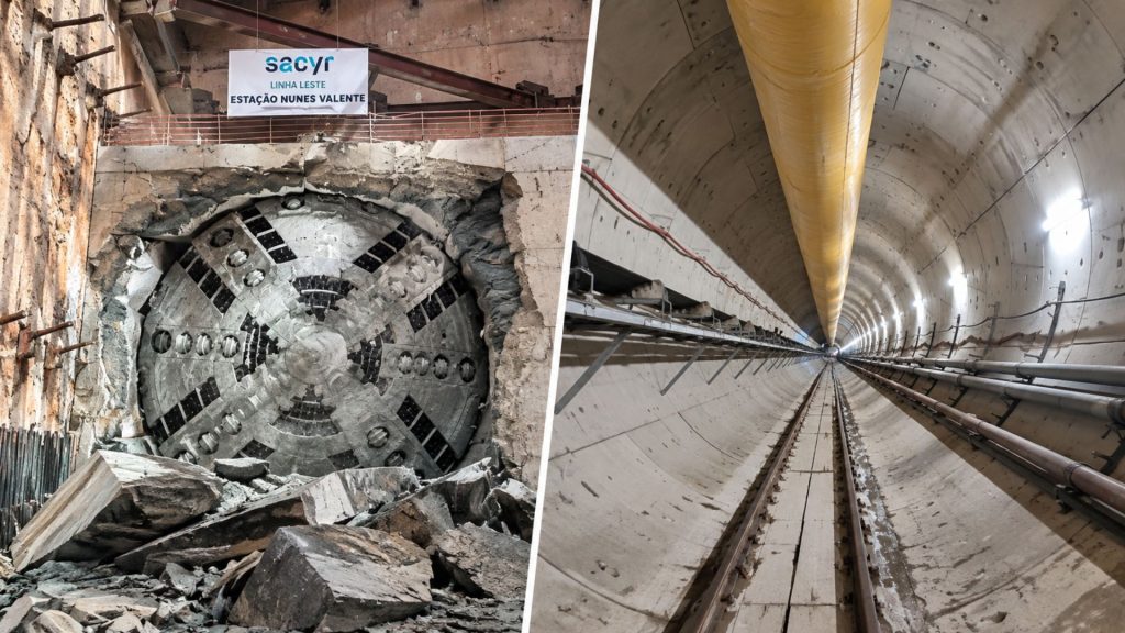 Uma das maiores obras metroferroviárias do Nordeste com capacidade projetada para 150 mil passageiros por dia avança sob Fortaleza com Tatuzão de mil toneladas e túnel de 6 metros de diâmetro escavado a 30 metros