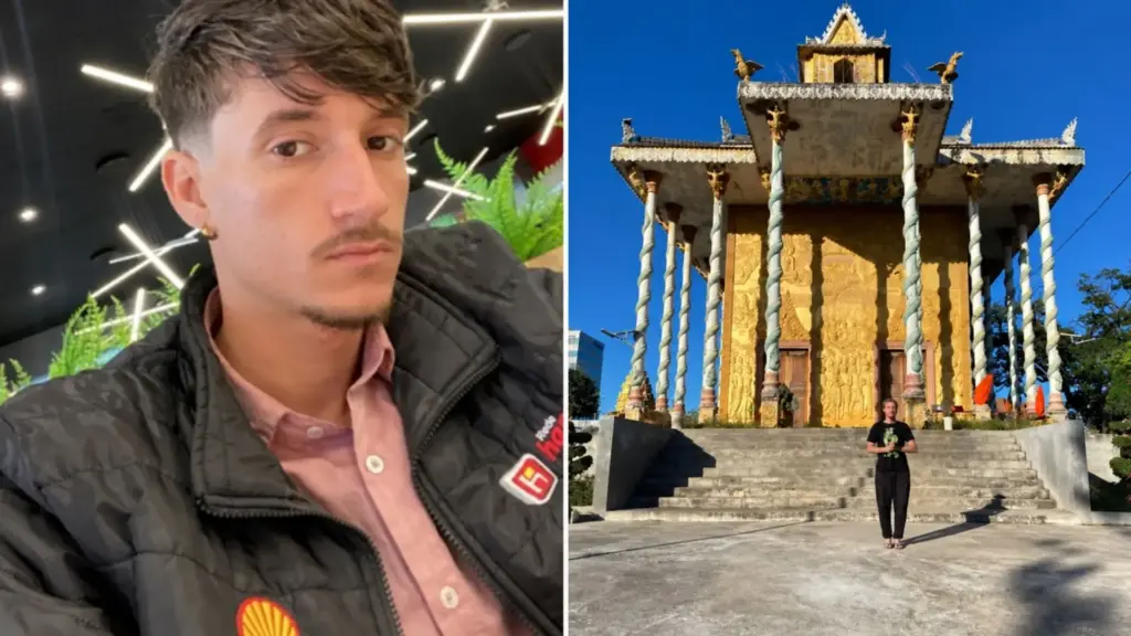 Jovem de 25 anos de SC aceita proposta de emprego na Ásia, passa por Tailândia, Camboja, Vietnã e China e, segundo a família, acaba retido no Laos após sofrer agressões e restrição de liberdade; agora parentes tentam arrecadar US$ 3,5 mil para viabilizar sua volta ao Brasil