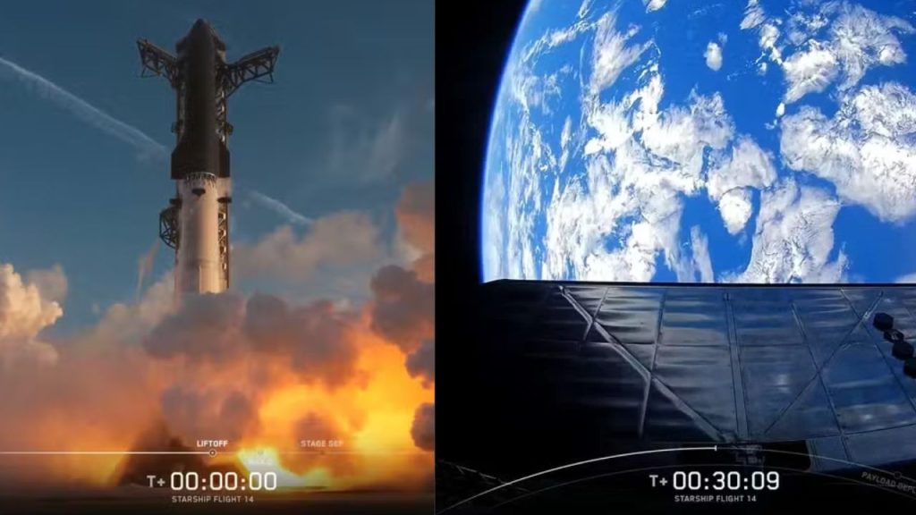 Maior nave espacial do mundo finalmente entra em órbita, dará seis voltas ao redor da Terra, passará sobre o Brasil e inaugura nova fase para a SpaceX Maior nave espacial do mundo finalmente entra em órbita, dará seis voltas ao redor da Terra, passará sobre o Brasil e inaugura nova fase para a SpaceX