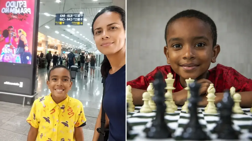 Menino superdotado de 10 anos que vive em abrigo com a mãe no Rio ganha viagem custeada pela Mensa para encontro nacional na Bahia, após aprender inglês sozinho, fazer curso online de programação de Harvard, criar um jogo aos 7 anos e se destacar também em xadrez e robótica Menino superdotado de 10 anos que vive em abrigo com a mãe no Rio ganha viagem custeada pela Mensa para encontro nacional na Bahia, após aprender inglês sozinho, fazer curso online de programação de Harvard, criar um jogo aos 7 anos e se destacar também em xadrez e robótica
