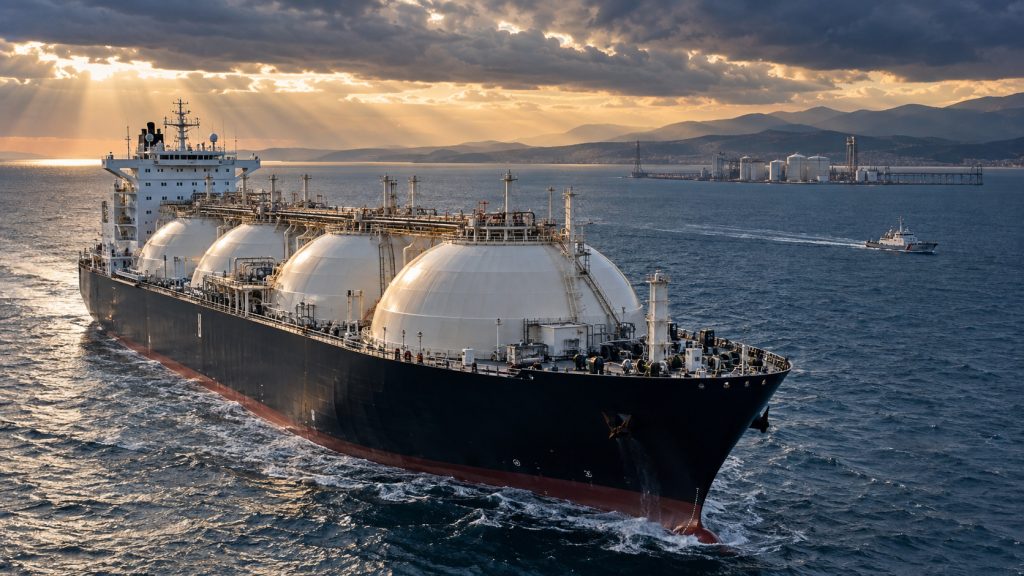 Metaneiro Vivit Africa LNG cruzou o Atlântico com gás dos Estados Unidos, chegou à Itália com falha no monitoramento e saiu sem descarregar