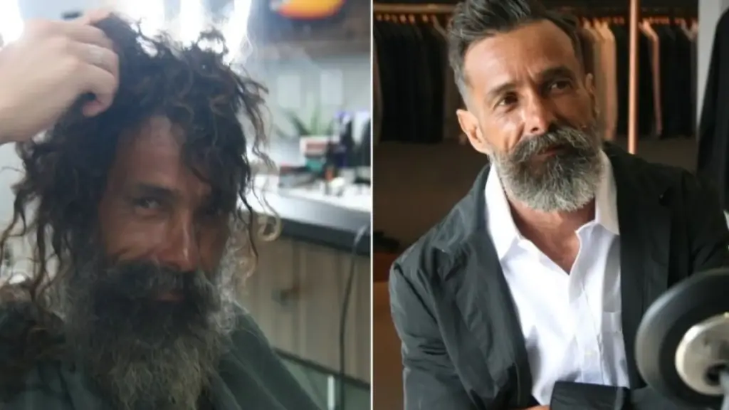 Catador que vivia nas ruas de Goiânia entra em barbearia e pede apenas uma lâmina para fazer a barba, empresário decide cortar seu cabelo e lhe dar roupas novas e uma simples foto do resultado chega à família que o procurava havia 10 anos e já o considerava morto