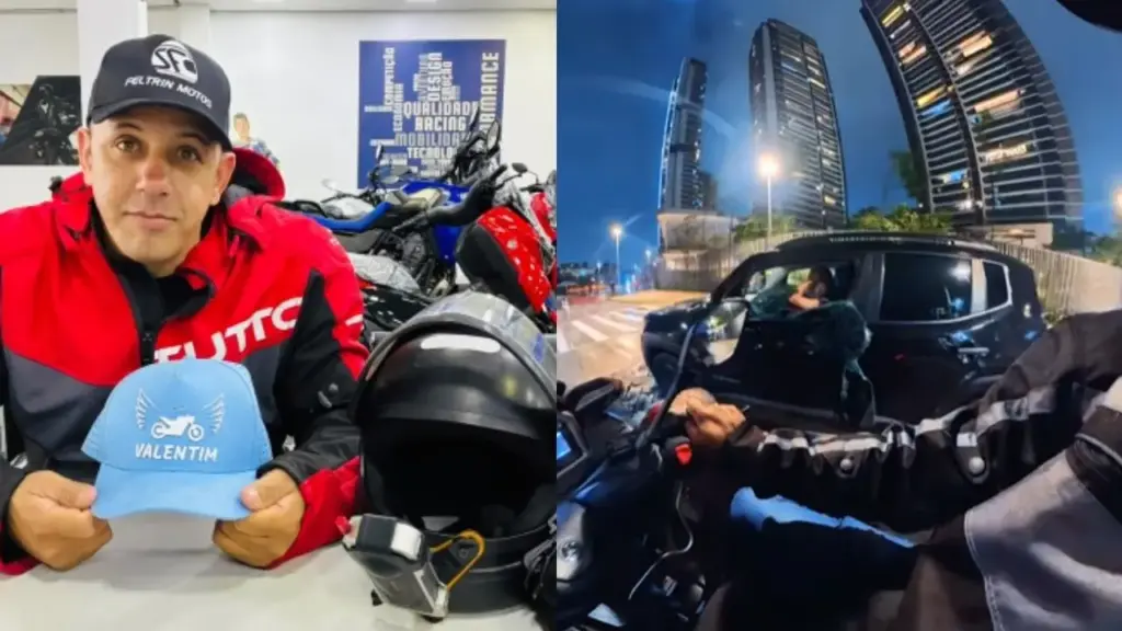 Motoboy vê motorista sendo assaltada em pleno engarrafamento de São Paulo, percebe que ela ficou sem celular e entra em ação: acalma a vítima, empresta o próprio telefone para que ligue ao marido e ainda a conduz até um local seguro, atitude que se soma a outras ajudas no trânsito e já lhe rendeu 2,2 milhões de seguidores