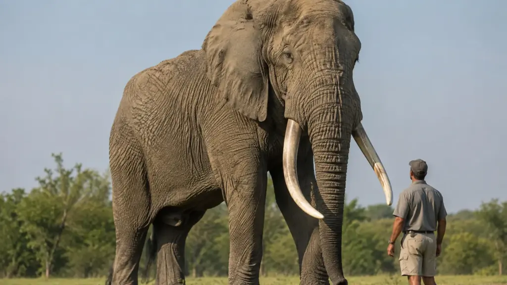 Com 12,24 toneladas, quase 4 metros de altura nos ombros e corpo tão colossal que ultrapassava muitos caminhões leves, elefante-africano foi abatido em Angola e entrou para a história como o maior elefante já registrado no mundo Com 12,24 toneladas, quase 4 metros de altura nos ombros e corpo tão colossal que ultrapassava muitos caminhões leves, elefante-africano foi abatido em Angola e entrou para a história como o maior elefante já registrado no mundo