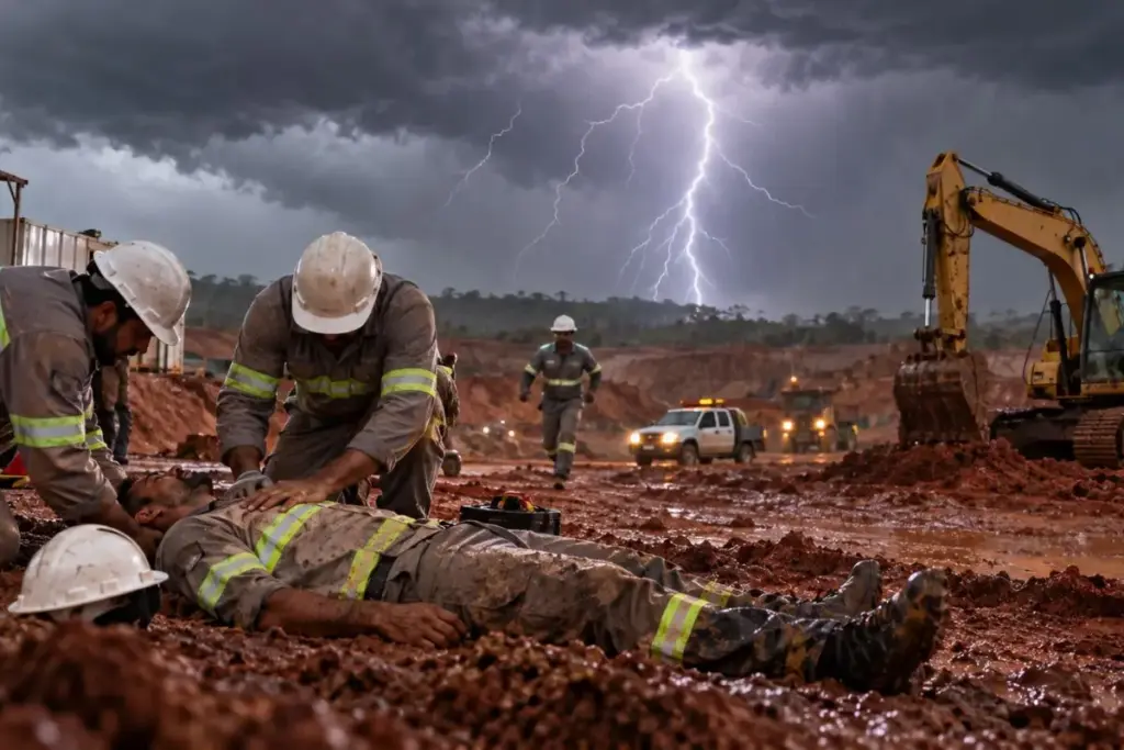 Operador de máquinas atingido por um raio que o arremessou a dez metros durante terraplanagem em obra da Vale em Uberaba recebeu R$ 650 mil em indenizações, doze anos depois, por decisão de 2021 da Sexta Turma do Tribunal Superior do Trabalho, que viu falha nos alertas de tempestade