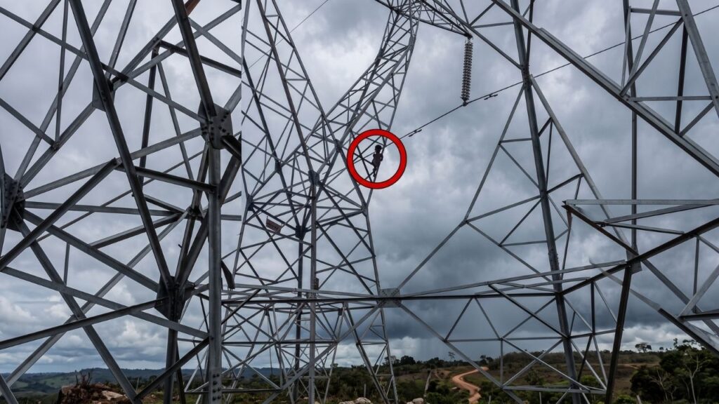 Pais saem para trabalhar e menino de 5 anos escala torre de transmissão em Rondônia, chega ao topo e mobiliza bombeiros em resgate de alto risco Pais saem para trabalhar e menino de 5 anos escala torre de transmissão em Rondônia, chega ao topo e mobiliza bombeiros em resgate de alto risco